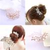 Magik Women Bride Hairpin Hair Side Comb Clip Floral Head Piece Crystal Flower Hair Pins (#A Flower) view 2