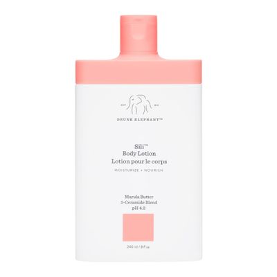 Drunk Elephant Sili Body Lotion - 240 ml/8 fl oz - Lightweight Daily Lotion - Clean Clinical Skincare - Cruelty-Free - Dermatologist Tested - Free of Essential Oils, Silicones, and Fragrance