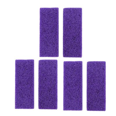 6pcs Pumice Stone Pedicure Tools Double Side Hard Skin Remover for Hands Foot File Exfoliation (Purple)