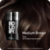 BOLDIFY Hair Fibers (12g) - Fill In Thinning and Fine Hair for an Instantly Fuller, Thicker Look - 14 Shades for Women & Men - Medium Brown view 2