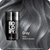 BOLDIFY Hair Fibers (12g) - Fill In Thinning and Fine Hair for an Instantly Fuller, Thicker Look - 14 Shades for Women & Men - Gray view 2