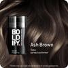 BOLDIFY Hair Fibers (12g) - Fill In Thinning and Fine Hair for an Instantly Fuller, Thicker Look - 14 Shades for Women & Men - Ash Brown view 2