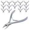 AAProTools Podiatrist Nippers Thick & Ingrown Nails Stainless Steel Nail Nippers Professional Fingernail Clippers Precision Diabetic Clippers Manicure Pedicure Silver - 25 Pcs view 1