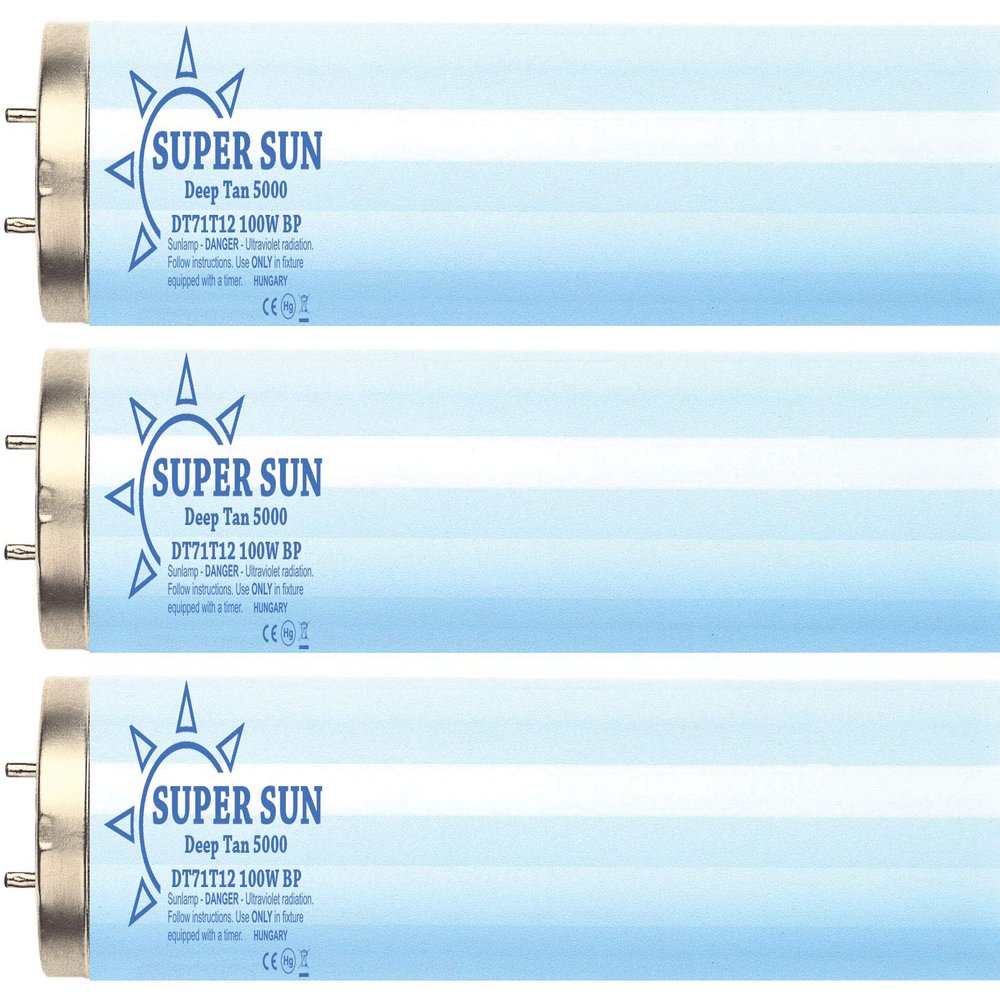 Super Sun Deep Tan 5000 F71T12 100W Bipin Tanning Lamps (8)
