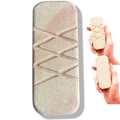 GET EVEN LEG SCRUB: 2-Sided Strawberry Legs Treatment, Ingrown Hair Exfoliator, Dead Skin Scrubber & Exfoliating Body & Foot Scrub For Dry Skin and KP | Glowstone