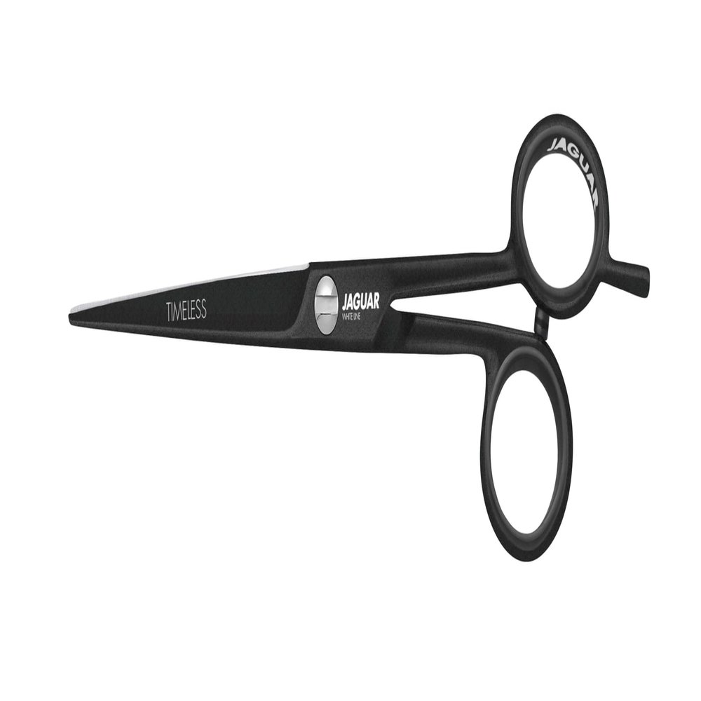 Jaguar Offset Hair Cutting Scissors White Line JP 10 BLACK 46575-1 - 5.75 Inches