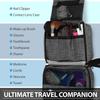 Fosmon Hanging Travel Toiletry Bag, Compact Toiletries Organizer, Cosmetic Makeup Portable Bag, Shower Bathroom Shaving kit, Hygiene Water-Resistant Carrying Travel Accessories for Men and Women view 2