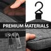 Fosmon Hanging Travel Toiletry Bag, Compact Toiletries Organizer, Cosmetic Makeup Portable Bag, Shower Bathroom Shaving kit, Hygiene Water-Resistant Carrying Travel Accessories for Men and Women view 3