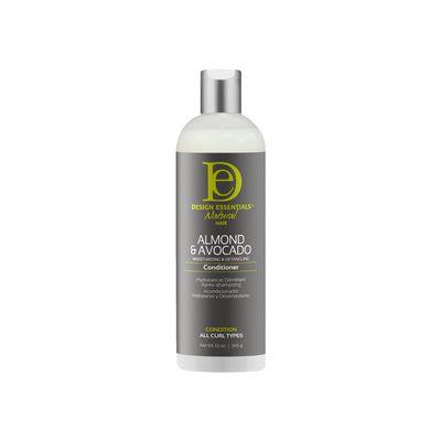 Design Essentials Almond & Avocado Moisturizing & Detangling Conditioner with Shea Butter & Coconut, Conditioner for Natural Hair, 12 oz