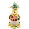 Suoirblss 0.5oz Boho Chic Decor Creative Perfume Bottle Metal and Glass Perfume Bottle Refillable Empty Aromatherapy Essential Oil Bottle (Green Butterfly) view 2