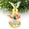 Suoirblss 0.5oz Boho Chic Decor Creative Perfume Bottle Metal and Glass Perfume Bottle Refillable Empty Aromatherapy Essential Oil Bottle (Green Butterfly) view 4