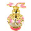 Suoirblss 0.5oz Boho Chic Decor Creative Perfume Bottle Metal and Glass Perfume Bottle Refillable Empty Aromatherapy Essential Oil Bottle (Pink Dragonfly) view 1