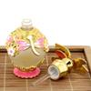 Suoirblss 0.5oz Boho Chic Decor Creative Perfume Bottle Metal and Glass Perfume Bottle Refillable Empty Aromatherapy Essential Oil Bottle (Pink Dragonfly) view 4