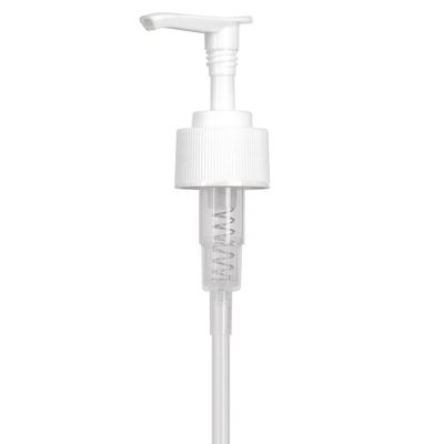 (12 Pack) White Ribbed Lotion Pump Neck Size 28-410 Tube Length 8.75 inch