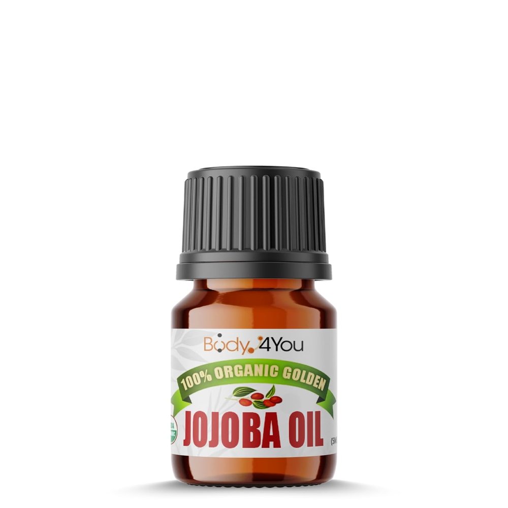BodyJ4You 100% USDA Organic Jojoba Oil Piercing Aftercare - Stretched Ear Gauges Tragus Nose Septum Lip Navel - Natural Recovery Skin Moisturizer - Pure Unrefined Wax - 0.17 Fl Oz