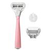 Flamingo Womens 5-blade Razor with Replacement Blade Cartridge - Desert Rose view 2