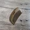 Sandalwood Beard Comb,Personalized Comb,Engraved comb,Custom Beard Comb,Hair Comb,Comb with Leather Case,Wooden Beard Comb view 2