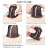 BBTO Silicone Facial Cupping Set, Vacuum Massage Cup Kit for Body, Face, Neck, Back, and Eye, 6 Cups and Exfoliating Brush(Black) view 3