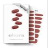 ohora Semi Cured Gel Nail Strips (N Brick) - Brown, Solid, Works with Any UV/LED Lamps, Salon-Quality, Long Lasting, Easy to Apply & Remove - Includes 2 Prep Pads, Nail File & Wooden Stick view 1