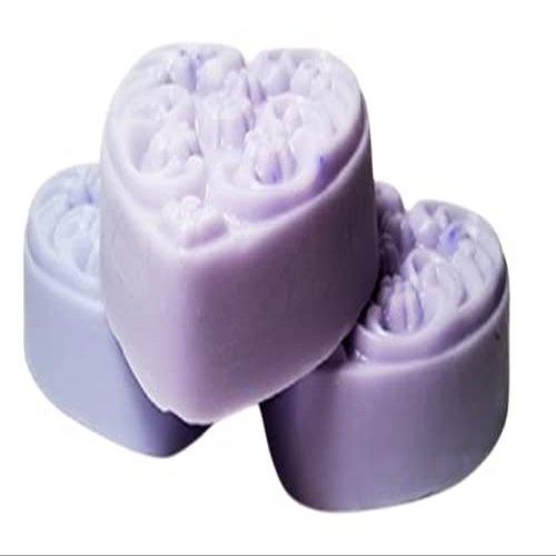 3 Pc Extra Large Black Orchid Scented - Heart shaped Goatmilk-Shea Soap Gift Set