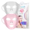 Lindo Silimask - Reusable Anti-Wrinkle Silicone Face Mask Holder for Sheet Masks, Moisturizing Facial Mask Cover, Prevent Evaporation, Beauty Face Tool, Travel Pouch Included, 2 Pack view 1