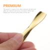 3pcs Makeup Spatula Small Alloy Face Cream Spoon Reusable Mask Scoop Beauty Tools for Facial Cosmetic, Face Mask (Golden) view 3