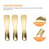 3pcs Makeup Spatula Small Alloy Face Cream Spoon Reusable Mask Scoop Beauty Tools for Facial Cosmetic, Face Mask (Golden) view 4