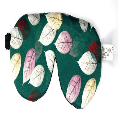 Silk Sleep Mask, 100% Real Mulberry Silk Satin Eye Mask, Soft Eye Cover, Silk Blindfold, Organic Eyeshade with Natural Hand Dyed Silk (Pattern, Large 8.3 x 3.5 (21 x 9 cm))