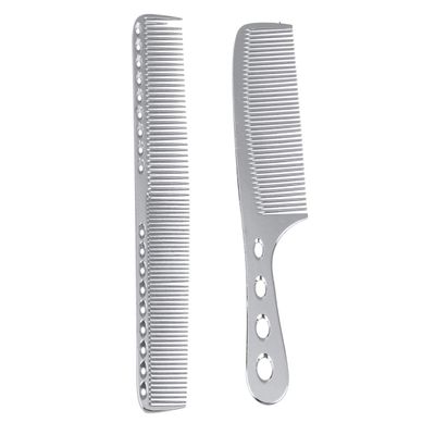 2Pcs mens combs hair cutting comb styling comb barber Hairdressing Combs Hair Styling Comb for Women Massage Comb Tooth Hair Comb combs for men man Stainless steel scalp comb