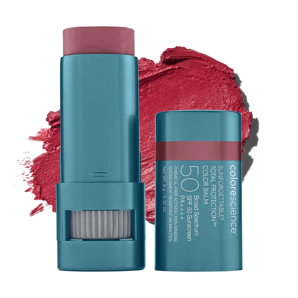Colorescience Sunforgettable Total Protection Color Balm SPF 50, for Cheeks & Lips | Berry