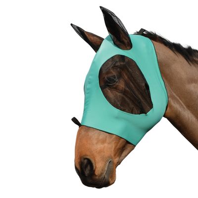 WeatherBeeta Stretch Bug Eye Saver with Ears, Turquoise/Black, Pony