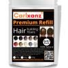 Carlxanz Hair Fibers Refill Powder Bag 250 Grams (BLACK) To Fill In Existing Keratin Hair Fibers Shaker Bottle, Cover Up Thinning Hair, Bald Spot & Conceal In Minute Hair Loss For Fuller Thicker Hair view 1