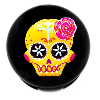 Bloody Mary's Sugar Skull White Heat Pressed Powder (Orange Sugar Skull)