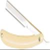 58mm Single Edge Straight Razor, Plastic Handle view 3