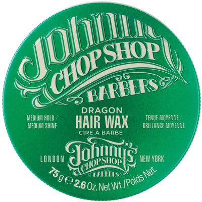 Johnny's Chop Shop Men's Hair Dragon Wax Medium Hold, Medium Natural Shine, Non-Greasy, 75 g, 2.6 oz