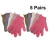 5 Pairs Bath loofah mitt Five-Finger Bathing Scrubber mitt exfoliating Bath mitt Shower Glove Scrub Body Scrub Gloves Body Scrub exfoliator Shower Gloves Thicken Towel view 3