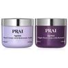 PRAI Beauty Ageless Day and Night Neck Creme Set | 1 Throat & Decolletage Day Creme and 1 Throat & Decolletage Night Creme | Skin Tightening Cream Set for Instantly Ageless Neck | 4.0 Oz Each view 1