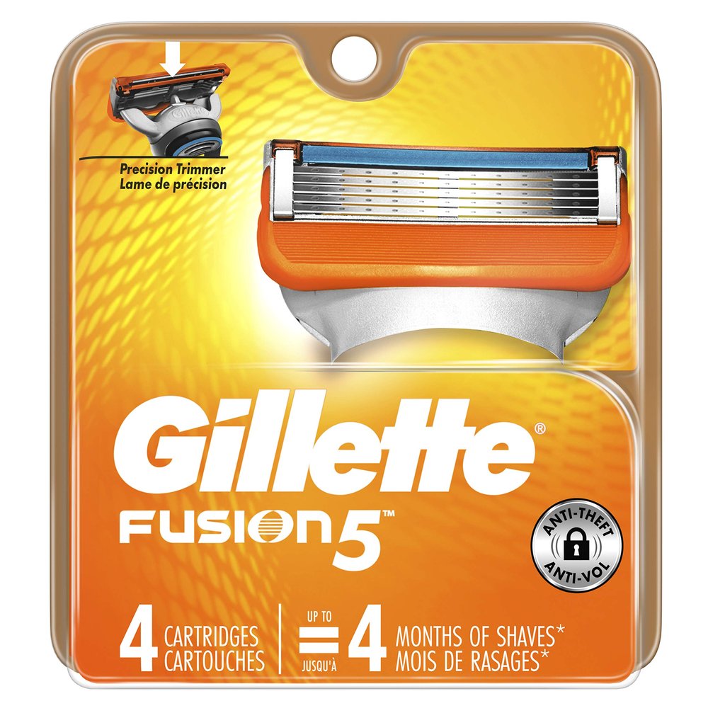 Gillette Gillette Fusion5 Men's Razor Blades, 4 Blade Refills, 4 Count