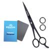 Equinox International Professional Hair Cutting Scissors - 6.5 Inches Overall Length - Barber Scissors for Men and Women - Professional Scissors for Salon and Home Use - Black Professional Shears view 1