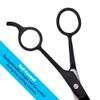 Equinox International Professional Hair Cutting Scissors - 6.5 Inches Overall Length - Barber Scissors for Men and Women - Professional Scissors for Salon and Home Use - Black Professional Shears view 2