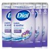 Dial Antibacterial Deodorant Bar Soap, Calm & Soothe Lavender & Twilight Jasmine Scent, 4 Oz, 32 Bars, Dermatologist Tested, With Clean Rinse Technology view 1
