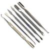 6Pcs Professional Manicure Pedicure Set Cuticle Pusher Nail Art Cleaner Curette Spoon Gouge Grooming Kit view 1
