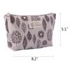 6 Pieces Canvas Cosmetic Bags Canvas Makeup Bags Printed Makeup Bag spacific Multi-Function Travel Cosmetic Bag Accessories with Zipper for Women Girls,6 Styles view 2
