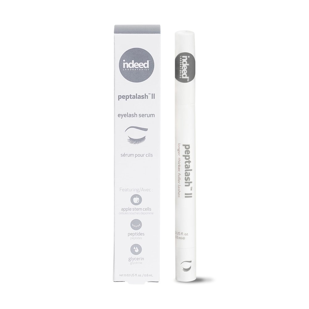 Indeed Laboratories Peptalash II | Prostaglandin-Free Lash Serum for Longer & Thicker Lashes | with Nourishing Peptides & Apple Stem Cells for Brow & Eyelash Growth | Eye Care, (0.6 mL)