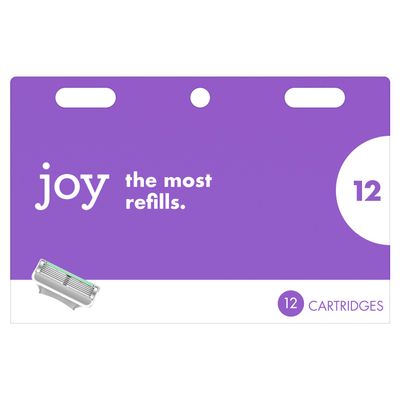 Joy The Refills, Women's Razor/Blades-12 Refills