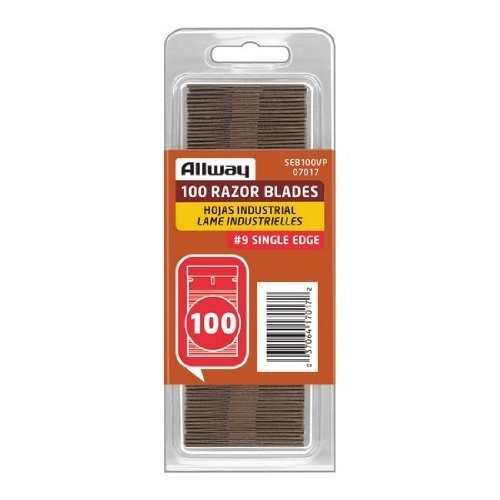 ALLWAY TOOLS SEB100VP Single Edge Razor Blades Clam Shell (100 piece per pack) (20 Pack)
