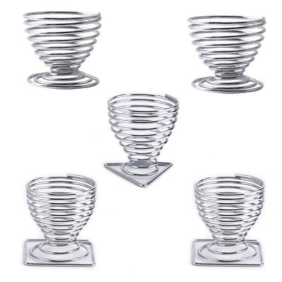 Magik 5 Pack Beauty Makeup Sponge Blender Holder Drying Rack Egg Powder Puff Display (5 Pack, 2 Square+2 Round+1 Triangle, Silver)