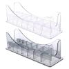 1/8in - 1in Set 8 Grid Base For 8P Universal Hair Clipper Limit Comb Guide, Tegongse Premium Transparent Cutting Guides view 1