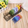 1/8in - 1in Set 8 Grid Base For 8P Universal Hair Clipper Limit Comb Guide, Tegongse Premium Transparent Cutting Guides view 2