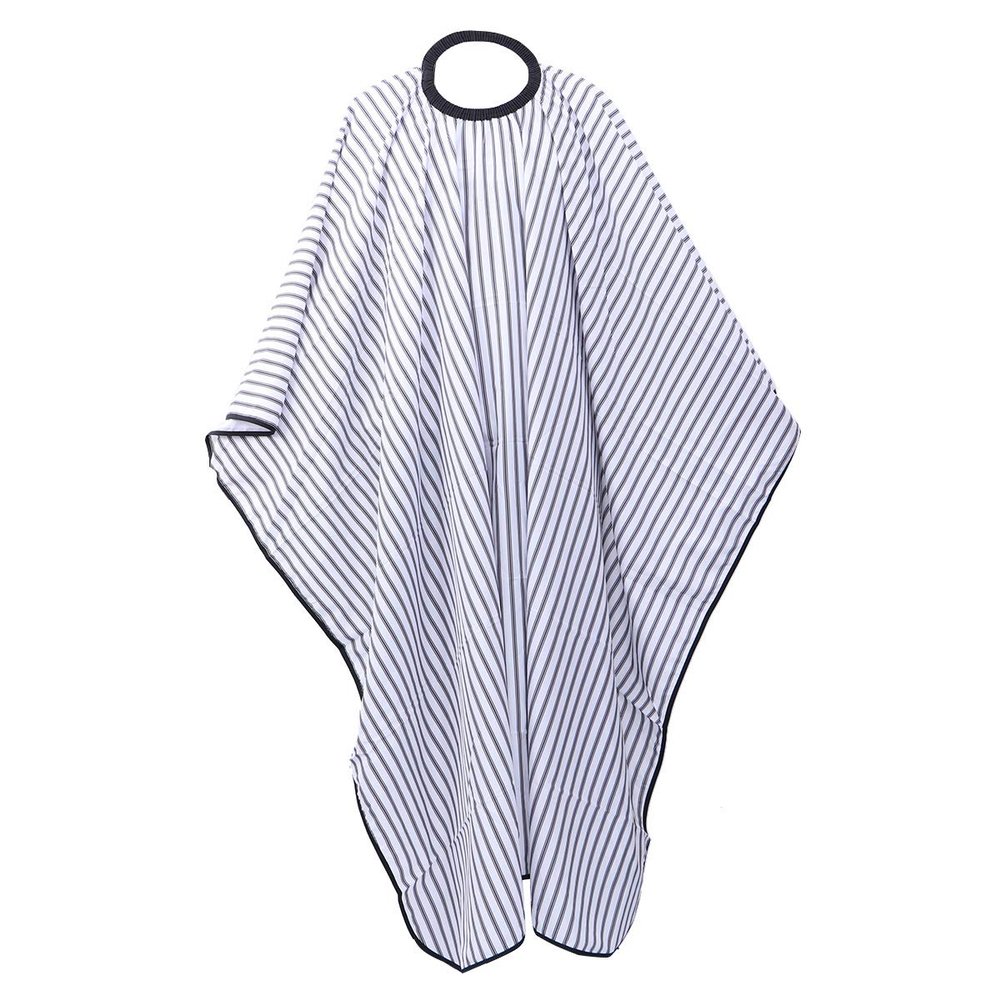 Beaupretty Vintage Stripe Barber Cape - Classic Haircut Apron for Hair Stylists, 63x56 Inches, Ideal for Daily Use, Unisex